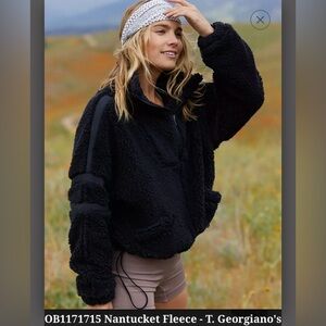 Free People Movement Nantucket Fleece Jacket Black XS